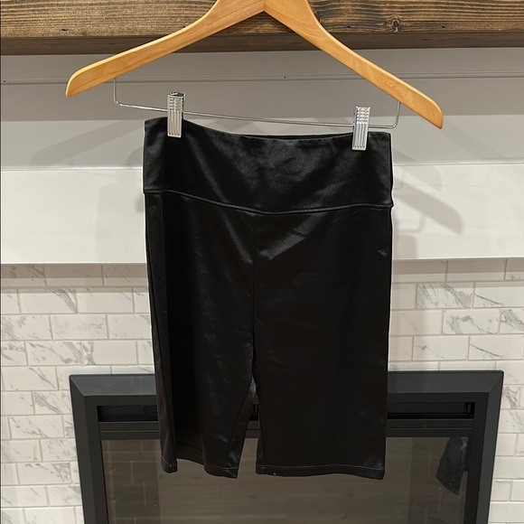 Urban Outfitters Pants - Urban Outfitters out from under Black shiny biker Shorts